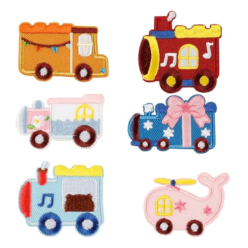 6 PCs Schöne Spielzeugauto Gestickt von omiinitio