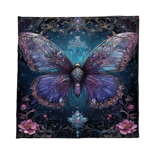 Divinationen Tischdecke Schmetterling Astrologie Tarotkarte Tischdecke Altars Stoff Givinationen Brettspiel Accessoire Schmetterling Blumenmuster Tarots Karte Spirituelle Decktücher von omiinitio