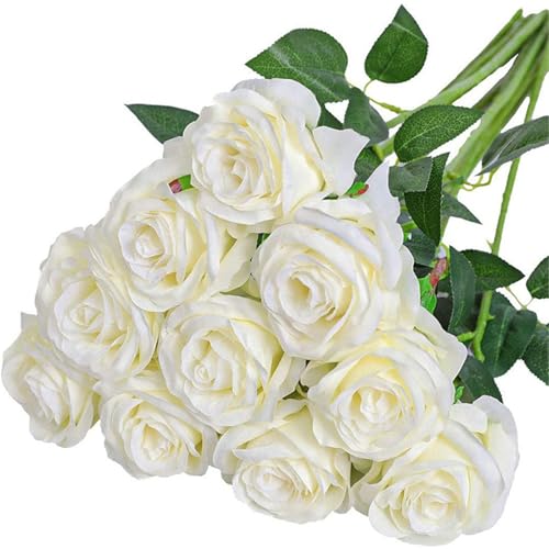omiinitio Künstliche Seide Rose 10pcs Realistische Für Hochzeitsdekoration Valentinstag Jubiläum Display Arrangement Künstliche Hochzeitsstrauß omiinitio Künstliche Seide Rose 10pcs Realistische Für Hochzeitsdekoration Valentinstag Jubiläum Display Arrangement Künstliche Hochzeitsstrauß von omiinitio