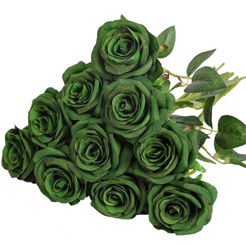 omiinitio Künstliche Seide Rose 10pcs Realistische Für Hochzeitsdekoration Valentinstag Jubiläum Display Arrangement Künstliche Hochzeitsstrauß omiinitio Künstliche Seide Rose 10pcs Realistische Für Hochzeitsdekoration Valentinstag Jubiläum Display Arrangement Künstliche Hochzeitsstrauß von omiinitio