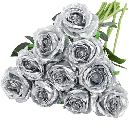 omiinitio Künstliche Seide Rose 10pcs Realistische Für Hochzeitsdekoration Valentinstag Jubiläum Display Arrangement Künstliche Hochzeitsstrauß omiinitio Künstliche Seide Rose 10pcs Realistische Für Hochzeitsdekoration Valentinstag Jubiläum Display Arrangement Künstliche Hochzeitsstrauß von omiinitio