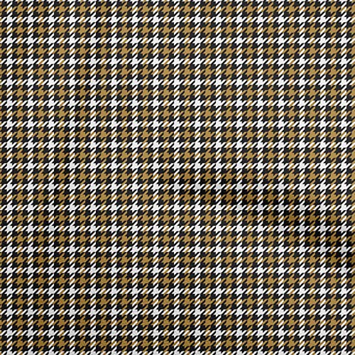 oneOone Baumwoll Flex Braun2 Stoff Mit Hahnentrittmuster, Diy Kleidung, Quiltstoff, Bedruckter Stoff, Meterware, 40 Zoll Breit von oneOone