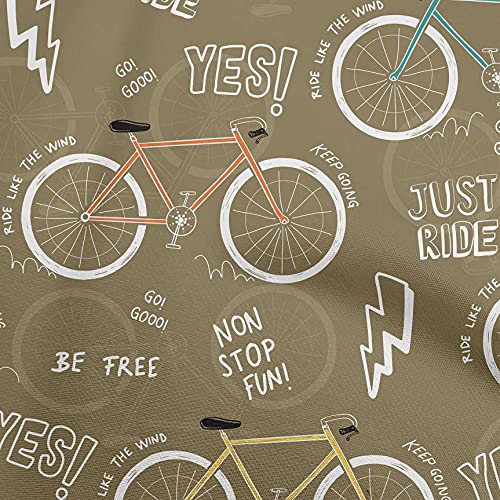 oneOone Baumwoll Flex Stoff, Hellbraun, Fahrrad, Diy Kleidung, Quiltstoff, Druckstoff, Meterware, 40 Zoll Breit oneOone Baumwoll Flex Stoff, Hellbraun, Fahrrad, Diy Kleidung, Quiltstoff, Druckstoff, Meterware, 40 Zoll Breit von oneOone