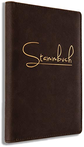 Stammbuch Leder Hochzeit Braun Couro Familienstammbuch Standesamt von online-stammbuch