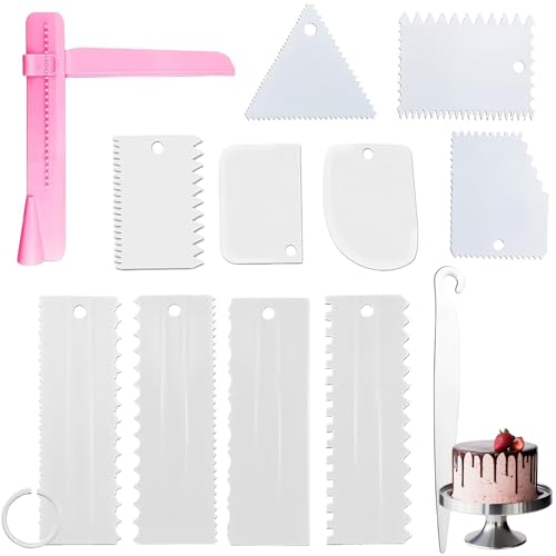 12 Stück Cake Scraper Set, Teigschaber Tortenspachtel Teigspachtel Pizza Teigspachtel Kuchen Glätten Werkzeug, Pizza Küchenschaber Küchenspachtel Unterschiedlicher Formen Teigkarte Tortenschaber 12 Stück Cake Scraper Set, Teigschaber Tortenspachtel Teigspachtel Pizza Teigspachtel Kuchen Glätten Werkzeug, Pizza Küchenschaber Küchenspachtel Unterschiedlicher Formen Teigkarte Tortenschaber von oooaooo
