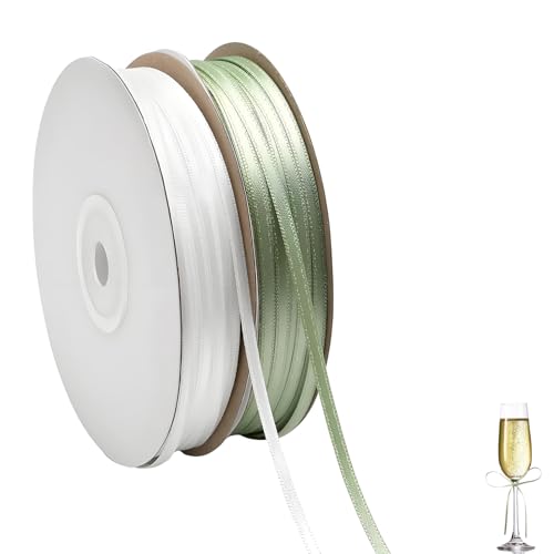 2 Stück 91 m Geschenkband Grünschleifenband Grün, Satinband Grün Grünes Band für Einpacken Geschenkverpackung Geschenken Basteln Deko Hochzeit Geburtstag 2 Stück 91 m Geschenkband Grünschleifenband Grün, Satinband Grün Grünes Band für Einpacken Geschenkverpackung Geschenken Basteln Deko Hochzeit Geburtstag von oooaooo