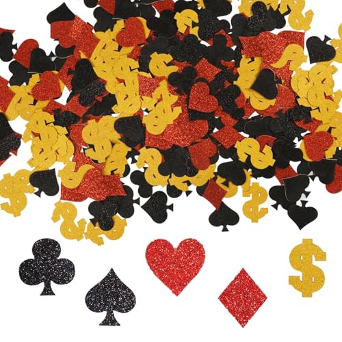 200 Stück Poker Konfetti, Tischdeko Geburtstag, Blitzend Konfetti Geburtstag Dekoration, Konfettis Hochzeit Geeignet für Geburtstagsparty Hochzeit Halloween Fest Party 200 Stück Poker Konfetti, Tischdeko Geburtstag, Blitzend Konfetti Geburtstag Dekoration, Konfettis Hochzeit Geeignet für Geburtstagsparty Hochzeit Halloween Fest Party von oooaooo