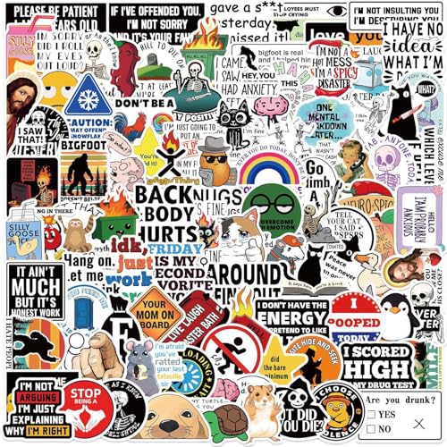 100 Stück Lustige Sticker Set,Graffiti Anime Aufkleber,Wasserfeste Vinyl Scrapbook Stickers für DIY Laptop Auto Motorrad Fahrrad Skateboard Kühlschrank 100 Stück Lustige Sticker Set,Graffiti Anime Aufkleber,Wasserfeste Vinyl Scrapbook Stickers für DIY Laptop Auto Motorrad Fahrrad Skateboard Kühlschrank von oosheon