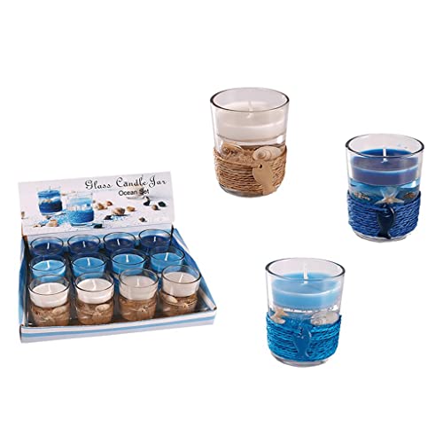 Maritime 1386007 Kerze in Glas, Mehrfarbig Maritime 1386007 Kerze in Glas, Mehrfarbig von ootb