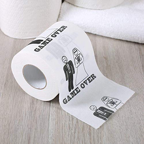 Toilettenpapier Hochzeit Heirat Game Over von ootb