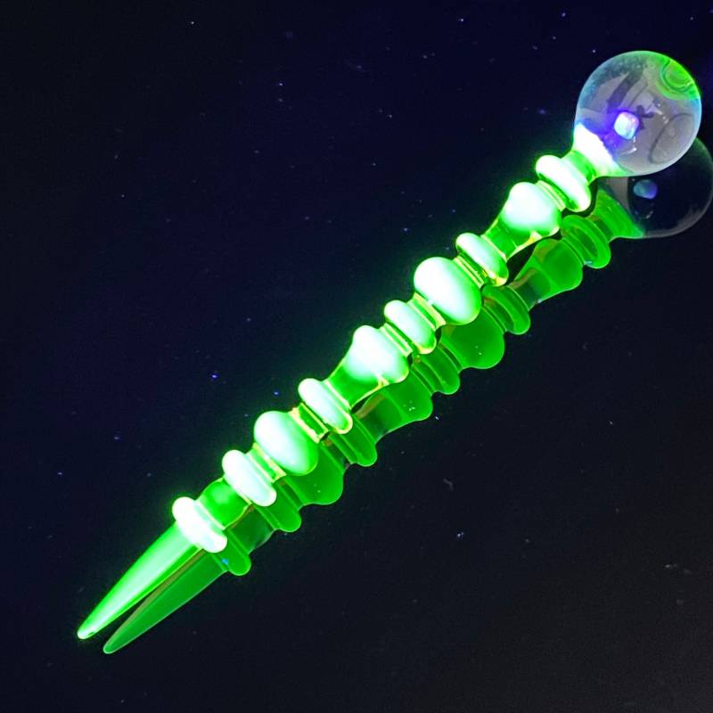 Uv Citron Blacklight Glow Opal Kunst Glas Parfüm Dauber von organicglassworks