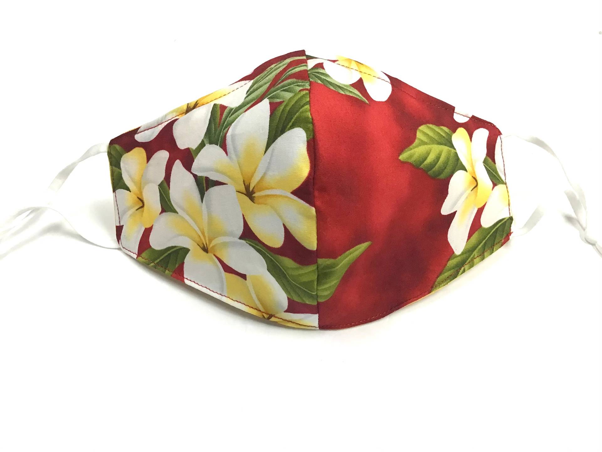 Rote Plumeria Gesichtsmaske Dreifach Gefüttert Nasendraht Verstellbar Elastisch Waschbar One Size Fits All Rote Plumeria Gesichtsmaske Dreifach Gefüttert Nasendraht Verstellbar Elastisch Waschbar One Size Fits All von originalsbyhitomi