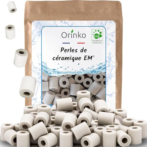ORINKO EM Keramikperlen X50 – EM Keramik Pipes für bessere Wasserqualität – Reduziert Kalkablagerungen – Ideal für Waschmaschine, Karaffen & Kaffeemaschinen von orinko