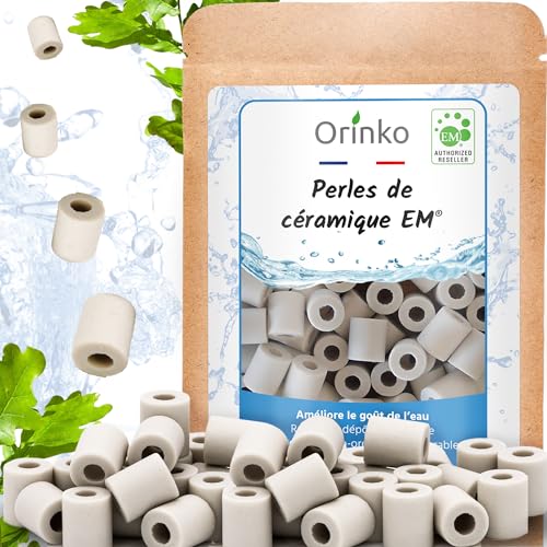 Orinko - 80 Keramikperlen EM® - Verbessern die Wasserqualität - Reduzieren Kalkablagerungen - Geeignet für Waschmaschine und für 2 Dekanter, Flaschen, Kürbisse, Kaffeemaschine, Wasserkocher von orinko
