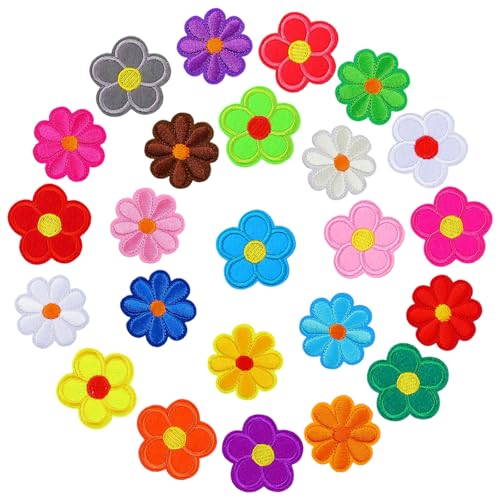 Oruola 24 Stück Aufnäher Blumen,Farbenfrohe Dekoration Gänseblümchen Blumen Aufbügeln für Hut Jeans Kleidung Rucksäcke,Stoffblumen zum Aufnähen,Bügelsticker für Kinder und Erwachsene Oruola 24 Stück Aufnäher Blumen,Farbenfrohe Dekoration Gänseblümchen Blumen Aufbügeln für Hut Jeans Kleidung Rucksäcke,Stoffblumen zum Aufnähen,Bügelsticker für Kinder und Erwachsene von oruola
