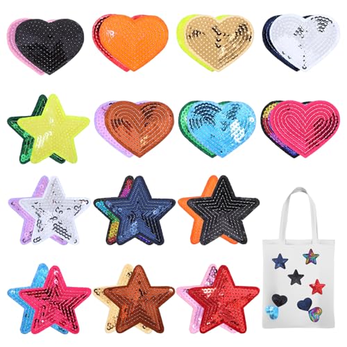 Oruola 28 Stück Bügelpatches Stern,AufnäHer Zum AufbüGeln,Sterne Patch Zum AufbüGeln,AufbüGel Patches,Glitzer Herz BüGelbilder Verzierungen FüR Kleidung,Jacken,Jeans,Schuhe,DIY Kleidung Oruola 28 Stück Bügelpatches Stern,AufnäHer Zum AufbüGeln,Sterne Patch Zum AufbüGeln,AufbüGel Patches,Glitzer Herz BüGelbilder Verzierungen FüR Kleidung,Jacken,Jeans,Schuhe,DIY Kleidung von oruola