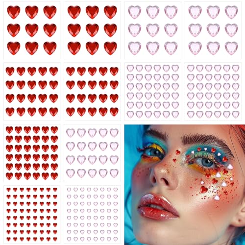 Oruola 516 Stück Strasssteine Selbstklebend Herz,Glitzer Steine Aufkleben,Bunte Klebesteine zum Basteln,Glitzersticker für Kinder Handwerke,Fotorahmen,Grußkarten,Rosa Herzform Sticker Glitzersteine Oruola 516 Stück Strasssteine Selbstklebend Herz,Glitzer Steine Aufkleben,Bunte Klebesteine zum Basteln,Glitzersticker für Kinder Handwerke,Fotorahmen,Grußkarten,Rosa Herzform Sticker Glitzersteine von oruola