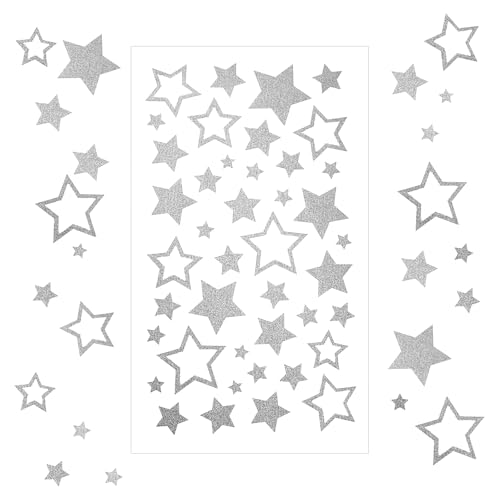 Oruola 6 Blätter Sticker Sterne,Aufkleber Sterne Silber,Selbstklebend Glitzersterne zum Aufkleben,Stern Aufkleber Silber für DIY Dekoration,Basteln,Scrapbooking,Spielen,Weihnachten,Hochzeit Oruola 6 Blätter Sticker Sterne,Aufkleber Sterne Silber,Selbstklebend Glitzersterne zum Aufkleben,Stern Aufkleber Silber für DIY Dekoration,Basteln,Scrapbooking,Spielen,Weihnachten,Hochzeit von oruola