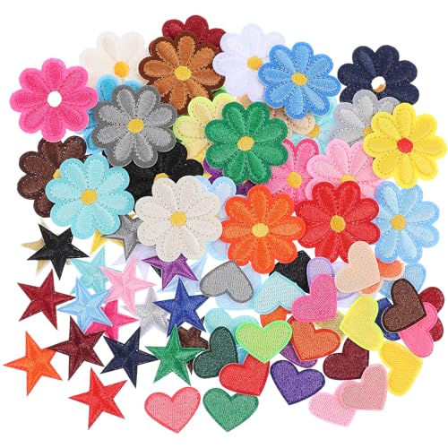 Oruola 80 Stück Patches zum Aufbügeln,Blume Aufnäher zum Aufbügeln,Blumen Herzen Sterne Patches Zum Aufbügeln für Kinder Erwachsene,Bestickte Aufnäher für Hut Jeans Kleidung Rucksäcke DIY-Zubehör Oruola 80 Stück Patches zum Aufbügeln,Blume Aufnäher zum Aufbügeln,Blumen Herzen Sterne Patches Zum Aufbügeln für Kinder Erwachsene,Bestickte Aufnäher für Hut Jeans Kleidung Rucksäcke DIY-Zubehör von oruola