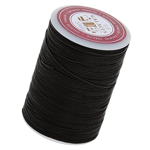 Oshhni Gewachste Baumwollschnur Faden Perlenschnur Spule für Schmuckherstellung Vorräte, 0.6mm, Schwarz Oshhni Gewachste Baumwollschnur Faden Perlenschnur Spule für Schmuckherstellung Vorräte, 0.6mm, Schwarz von Oshhni