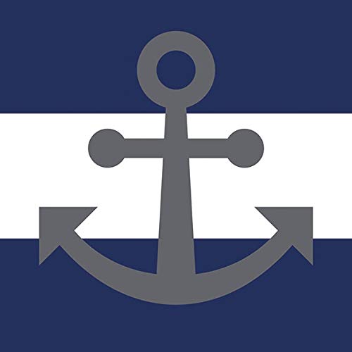 osters muschel-sammler-shop Servietten/Zellstoffservietten/Maritime Muster-Motiv / 33x33cm / 20 Stück-Packung (Anker Blaue Streifen) von osters muschel-sammler-shop