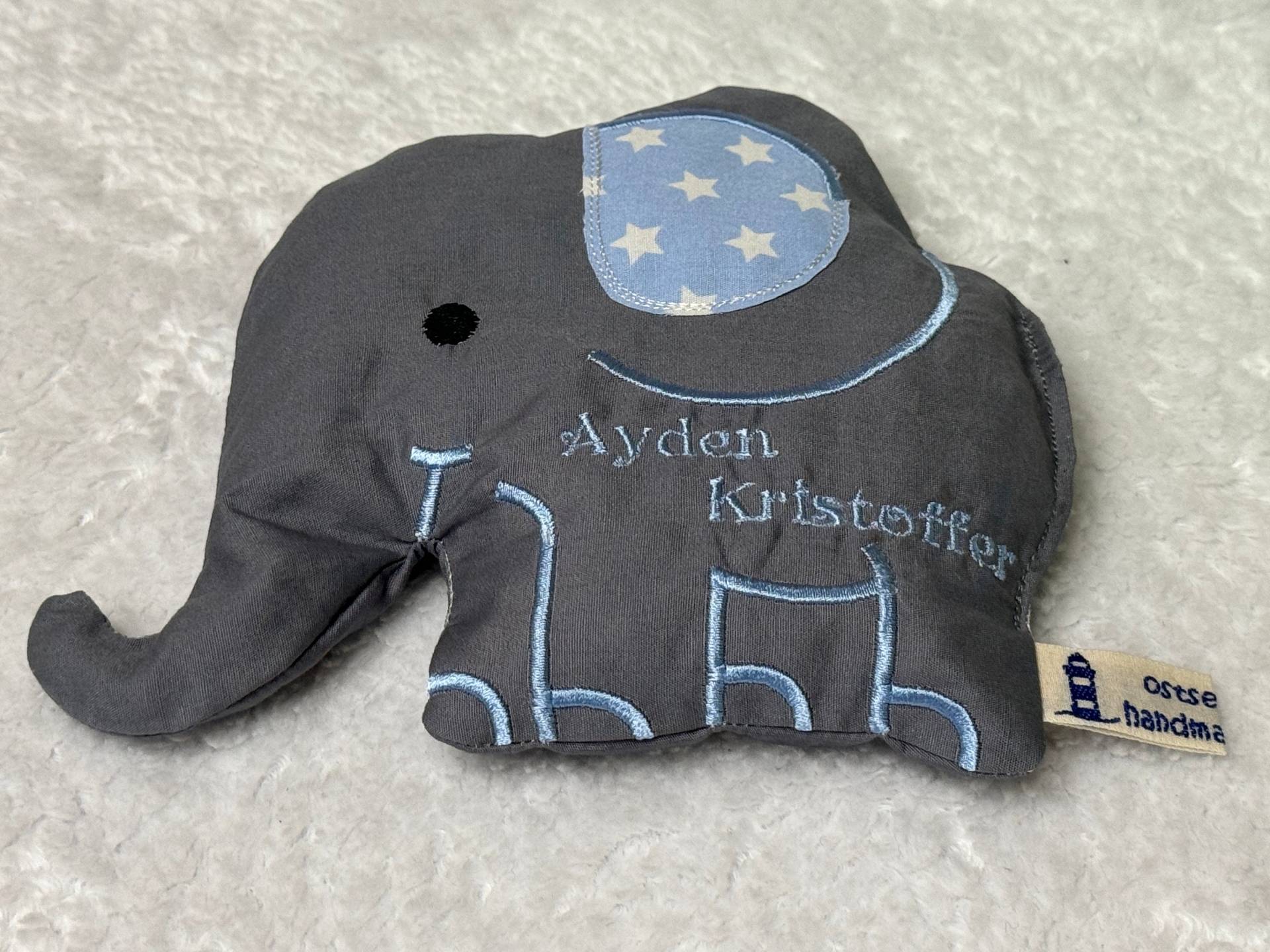 Wärmekissen Körnerkissen Elefant Mit Namen Mikrowelle Wärmekissen Körnerkissen Elefant Mit Namen Mikrowelle von ostseezauberei
