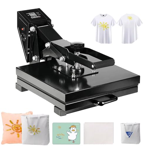otmechl 40x50cm Heat Press Machine Transferpresse Hitzepresse Heißpresse Maschine 360 Grad Drehung Mulitifunktional Textilpresse für T-Shirts Kissen Mauspads Tasche otmechl 40x50cm Heat Press Machine Transferpresse Hitzepresse Heißpresse Maschine 360 Grad Drehung Mulitifunktional Textilpresse für T-Shirts Kissen Mauspads Tasche von otmechl