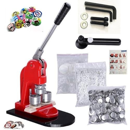 otmechl Buttonmaschine 58mm Stecknadeln Buttonmaker mit 500 Buttons Buttons selber machen Buttonmaschinen Set mit Kreisschneider Austauschbare Größen Buttons Stecknadeln Buttonpresse otmechl Buttonmaschine 58mm Stecknadeln Buttonmaker mit 500 Buttons Buttons selber machen Buttonmaschinen Set mit Kreisschneider Austauschbare Größen Buttons Stecknadeln Buttonpresse von otmechl