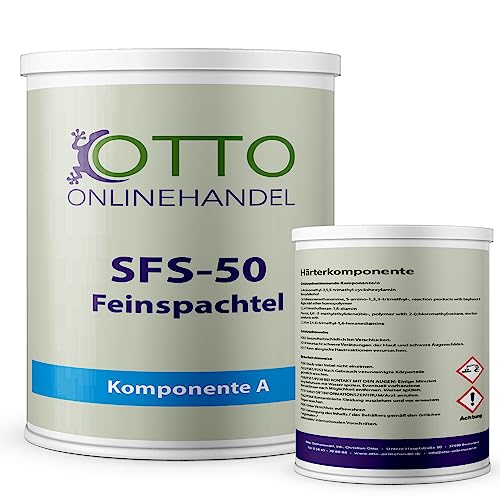 SFS-50 Feinspachtel aus 2K Epoxidharz (3 kg) Spachtelmasse für Reparaturen von Estrich, Holz, Beton von otto-online-handel