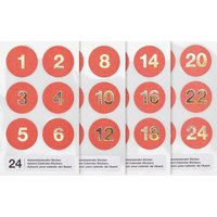 Adventskalender-Sticker - Rot Adventskalender-Sticker - Rot von Rico Design