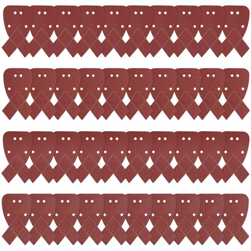 OUMUIK oumuik schleifpapier 40tlg. Körnung 40/80/120/180, 9 Löcher, Klett, für Holz, Spachtelmasse, Farben und Lacken von oumuik