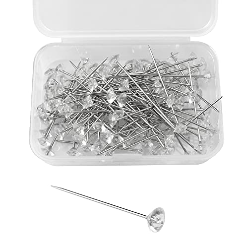 oupados 100 Stück Dekonadel mit Diamant Blumenstrauß Pins Stecknadeln Lang mit Transparente Box für Hochzeitsblumen, Knopflöcher, Brautschmuck, Blumenhandwerk oupados 100 Stück Dekonadel mit Diamant Blumenstrauß Pins Stecknadeln Lang mit Transparente Box für Hochzeitsblumen, Knopflöcher, Brautschmuck, Blumenhandwerk von oupados