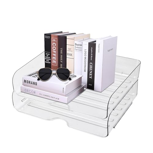 oupados 2 Stücke Transparent Schreibtisch Ablagefächer Büro Organizer Ablagefächer Dokumentenablage Aus PET Kunststoff für Zuhause Büro Schule Desktop Organisation 31.5×24.5×7cm oupados 2 Stücke Transparent Schreibtisch Ablagefächer Büro Organizer Ablagefächer Dokumentenablage Aus PET Kunststoff für Zuhause Büro Schule Desktop Organisation 31.5×24.5×7cm von oupados