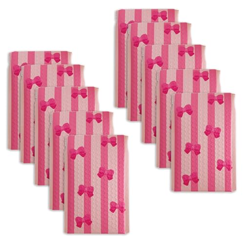our fave 10 Stück attraktive Luftpolstertaschen mit Schleife, zum Verpacken, elegante gepolsterte Umschläge, stoßfeste Versandtaschen our fave 10 Stück attraktive Luftpolstertaschen mit Schleife, zum Verpacken, elegante gepolsterte Umschläge, stoßfeste Versandtaschen von our fave