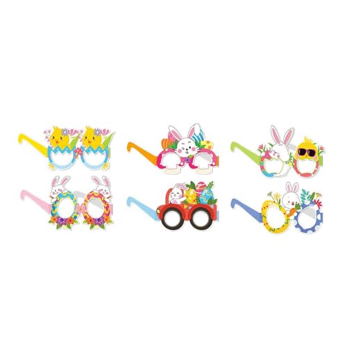 our fave Lustige Oster-Partybrillen aus Papier für Kinder und Erwachsene, Foto-Requisiten, handgefertigt, 6 Stück our fave Lustige Oster-Partybrillen aus Papier für Kinder und Erwachsene, Foto-Requisiten, handgefertigt, 6 Stück von our fave