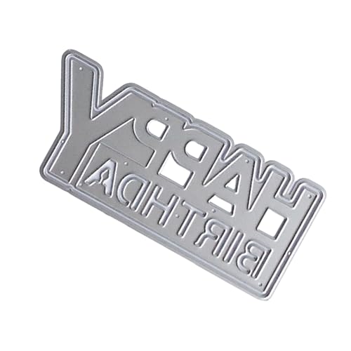 our fave Metall-Stanzformen "Happy Birthday", Prägeschablonen, Formen für Scrapbooking, Album, Kartendekoration von our fave