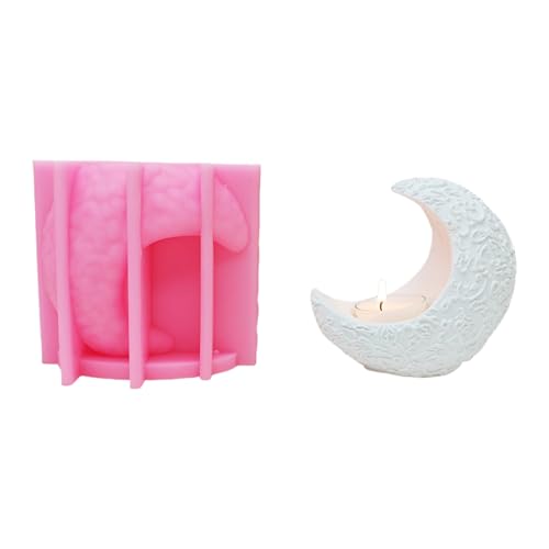 our fave Moon Silikon-Kerzenhalter-Formen für Epoxidharz, Teelichthalter, Silikon-Teelichthalter, Formen für Heimdekoration von our fave