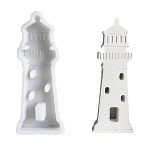 our fave Silikonform mit Leuchtturm-Ornamenten für Heimwerker, Bastelarbeiten, Harze, Gießen, Kerzenherstellung, Projekte, Heimdekoration und kreative von our fave