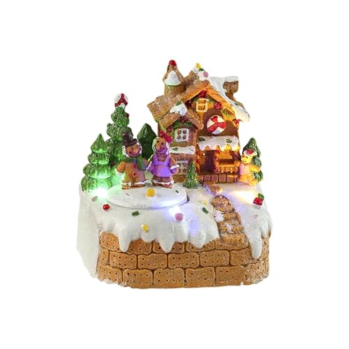 our fave Weihnachtliche Spieluhr Schneehaus Ornament mit LED-Licht, handgefertigte Schreibtischdekoration, handgefertigtes Urlaubszubehör our fave Weihnachtliche Spieluhr Schneehaus Ornament mit LED-Licht, handgefertigte Schreibtischdekoration, handgefertigtes Urlaubszubehör von our fave