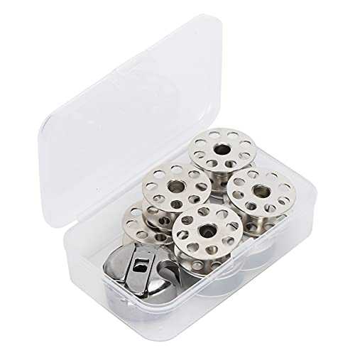 10pcs Metall Spulen -Hülle Aluminium Iron Industrial Sewing Machine Accessoires für Wanderfuß, 10 Spulen Set von outdoorm