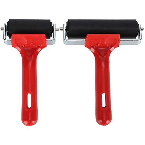 Diamond Painting Roller Gummi Brayer Printemaking Inking Kleber Anwendungskunstzubehör (6 cm+10 cm) von outdoorm