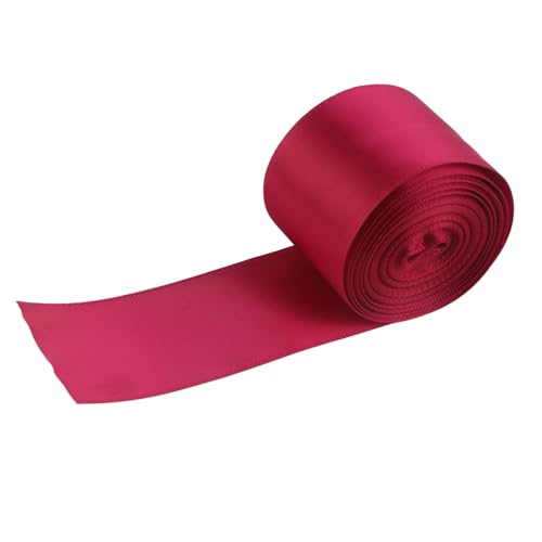 Farb Satinband DIY Doppelgesichtsband Bastelhandwerk Geschenkverpackung Hochzeitsfeier Dekor Kit Kit (Weinrot) von outdoorm