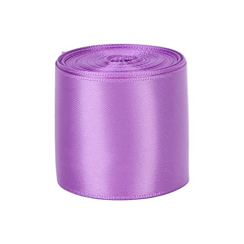 Satinband Doppelgesicht Polyester DIY -Band für Geschenkverpackung 1,5 Zoll (Lila) von outdoorm