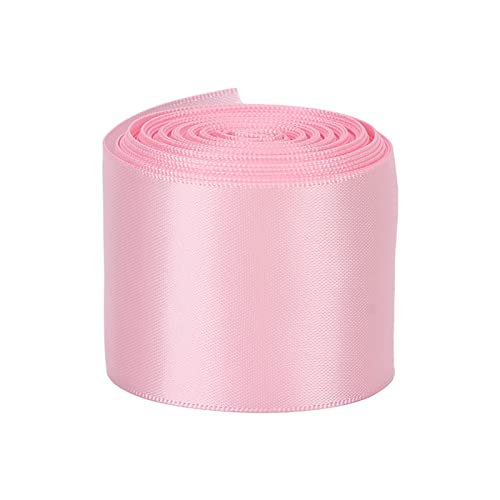 Satinband Doppelgesicht Polyester DIY -Band für Geschenkverpackung 1,5 Zoll (Rosa) von outdoorm