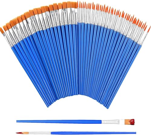 Outtshop Pinselset, 60 Stück Runde Flache Pinsel Kinder, Pinsel Set für Acryl-, Wasserfarben- und Ölmalereien, Künstler, Malliebhaber und Anfänger, Pinselset Klein - 2 Verschiedene Größen (60) Outtshop Pinselset, 60 Stück Runde Flache Pinsel Kinder, Pinsel Set für Acryl-, Wasserfarben- und Ölmalereien, Künstler, Malliebhaber und Anfänger, Pinselset Klein - 2 Verschiedene Größen (60) von outtshop