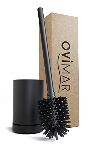 ovimar Toilettenbürste Hugla schwarz matt | Silikon Klobürste | Belüftungsfunktion | freistehend | pulverbeschichteter Edelstahl | WC Bürstenkopf wechselbar | abnehmbare Tropfschale |ohne Wandmontage ovimar Toilettenbürste Hugla schwarz matt | Silikon Klobürste | Belüftungsfunktion | freistehend | pulverbeschichteter Edelstahl | WC Bürstenkopf wechselbar | abnehmbare Tropfschale |ohne Wandmontage von ovimar