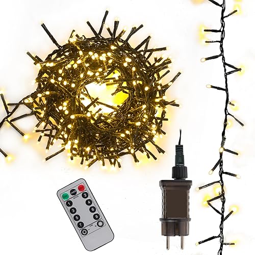 Lichterkette LED Galaxie Lichterkette 400 LEDs und 8 Leuchtmodi | IP44 für Innen- und Außenbereich | mit Strom | LED Lichterkette zur Party Deko oder Weihnachtsdeko | mit Fernbedienung, dimmbar, Timer Lichterkette LED Galaxie Lichterkette 400 LEDs und 8 Leuchtmodi | IP44 für Innen- und Außenbereich | mit Strom | LED Lichterkette zur Party Deko oder Weihnachtsdeko | mit Fernbedienung, dimmbar, Timer von ovitec