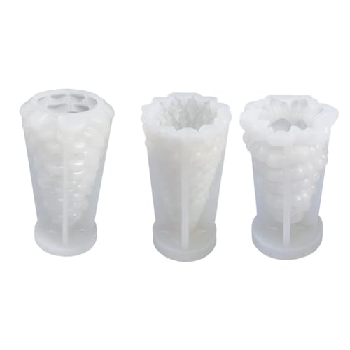 pQirnvIL 3 Stück Weihnachtsbäume Kerzenform Weiß 3D DIY Silikon Kerzenform Harzgussform Weihnachtskiefern Seifenform pQirnvIL 3 Stück Weihnachtsbäume Kerzenform Weiß 3D DIY Silikon Kerzenform Harzgussform Weihnachtskiefern Seifenform von pQirnvIL