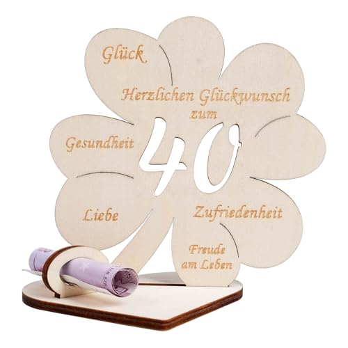 Geldgeschenke Geburtstag, Kleeblatt Glück Geldgeschenk 40 Geburtstag Frauen Männer, Geldgeschenk aus Holz Holz Schild Gästebuch für Geburtstag Hochzeit Geschenk, Personalisiert Tischdekoration Geldgeschenke Geburtstag, Kleeblatt Glück Geldgeschenk 40 Geburtstag Frauen Männer, Geldgeschenk aus Holz Holz Schild Gästebuch für Geburtstag Hochzeit Geschenk, Personalisiert Tischdekoration von packra
