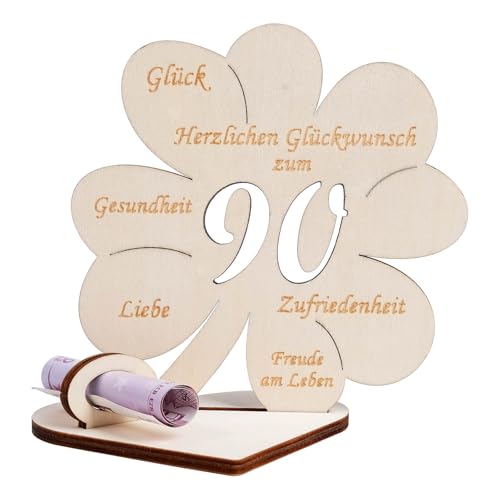 Geldgeschenke Geburtstag, Kleeblatt Glück Geldgeschenk 90 Geburtstag Frauen Männer, Geldgeschenk aus Holz Holz Schild Gästebuch für Geburtstag Hochzeit Geschenk, Personalisiert Tischdekoration Geldgeschenke Geburtstag, Kleeblatt Glück Geldgeschenk 90 Geburtstag Frauen Männer, Geldgeschenk aus Holz Holz Schild Gästebuch für Geburtstag Hochzeit Geschenk, Personalisiert Tischdekoration von packra